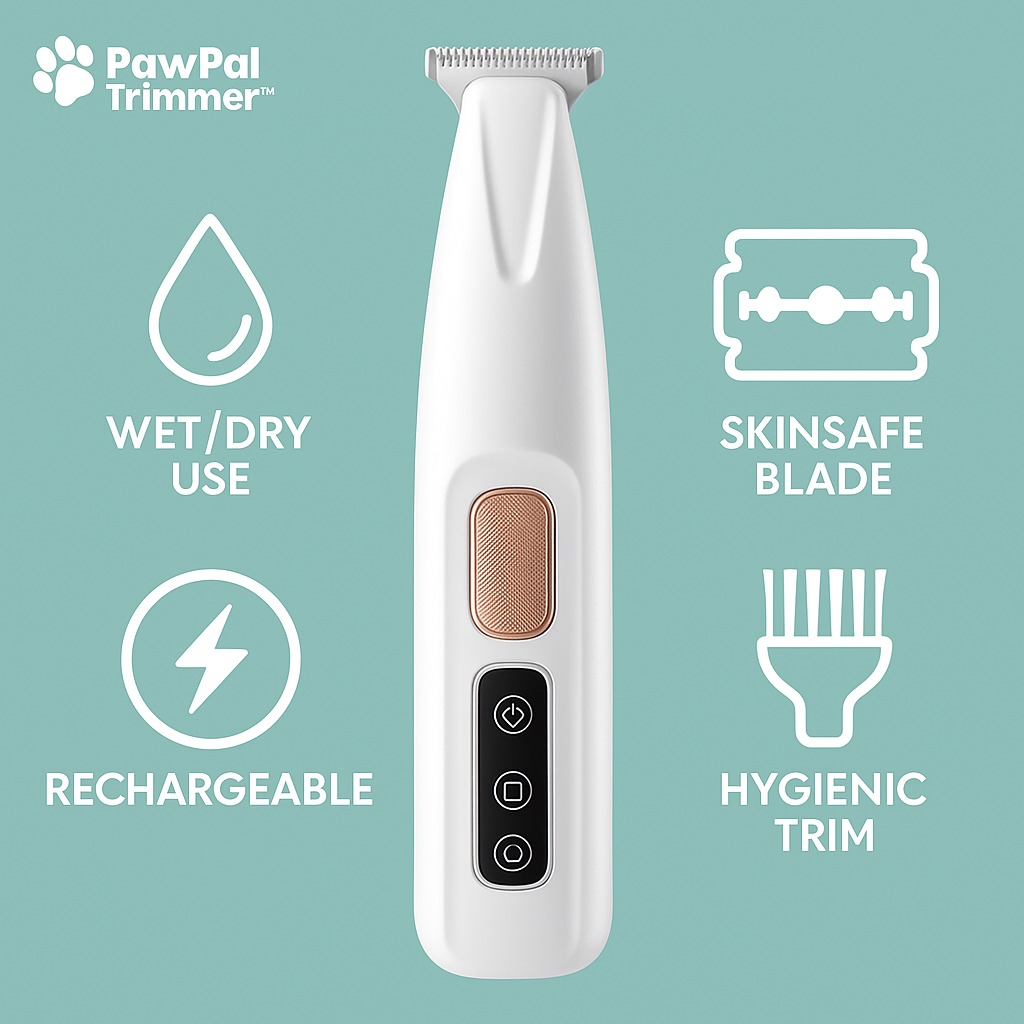 PawPalTrimmer™ – The Quiet, Safe, LED-Powered Dog Nail Trimmer for Anxious Paws